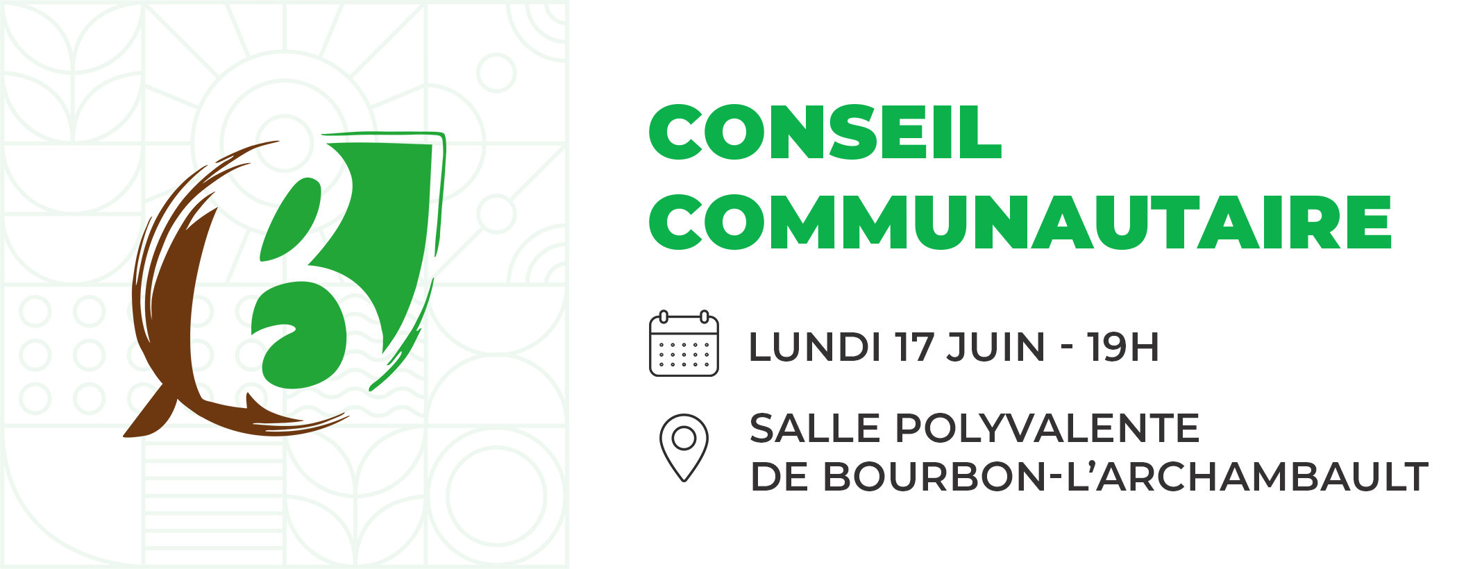 Prochain Conseil Communautaire : lundi 17 juin à Bourbon-l'Archambault