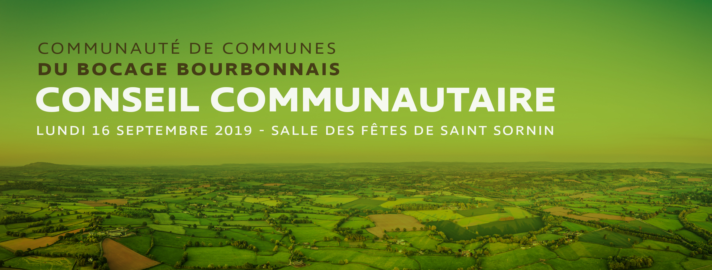 Les RDV en Bocage : Conseil Communautaire du Bocage Bourbonnais à Saint Sornin